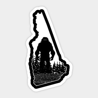 New Hampshire Bigfoot Sticker